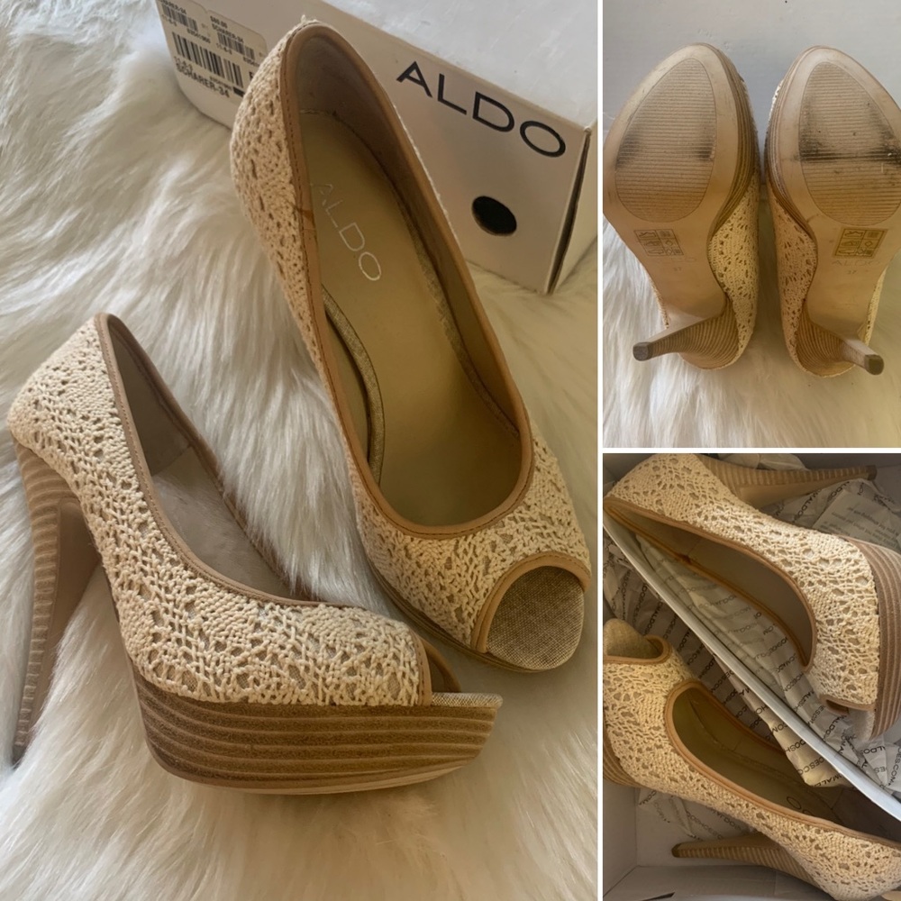 Aldo Schafer-34 Crochet detail platform stilettos